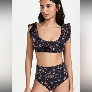 Ulla Johnson Zahara Bikini Bottom + Azores Bikini Top in Constellation